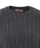 MAGLIA IN MISTO LANA CON STRASS