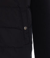WOOL JACKET WITH A WAFFLE KNIT TEXTURE AND NYLON