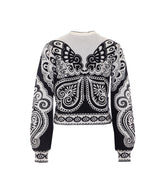 CARDIGAN IN MAGLIA ARABESQUE BUTTERFLY