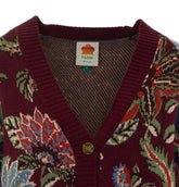 MIXED DELHI FLOWER KNITTED CARDIGAN