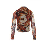 BORBOFLY MULTICOLOR TULLE BLOUSE