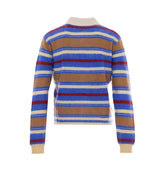 GRIZZLY CROPPED RUGBY POLO SWEATER