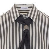 POPLIN SHIRT WITH FOULARD