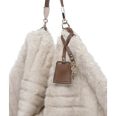 LOGO CHARM SHOULDER BAG