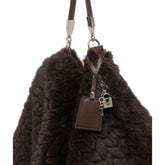 LOGO CHARM SHOULDER BAG