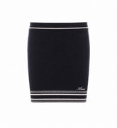 SCRIPT LOGO MINI KNITTED SKIRT