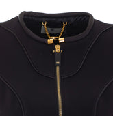 DOUBLE CRACKED AND SATIN JACKET