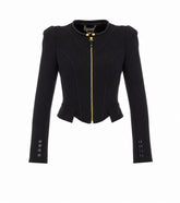 DOUBLE CRACKED AND SATIN JACKET