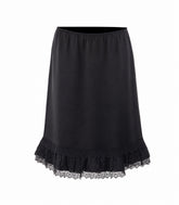 GONNA MIDI IN FRILL SATIN