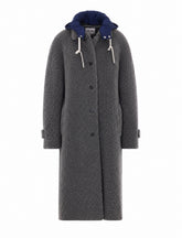 SINGLE BREASTED FLEECE COAT