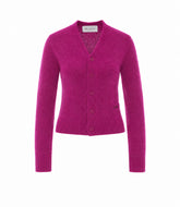 AMI LOGO ALPACA CARDIGAN