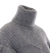 PULLOVER IN MAGLIA CON RUCHES