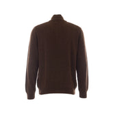 POLO LOGO HALF ZIP SWEATER