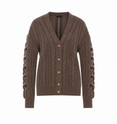 CARDIGAN CON INTRECCI