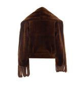 REVERSIBLE FAUX FUR BOMBER