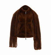 REVERSIBLE FAUX FUR BOMBER