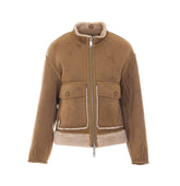 REVERSIBLE FAUX FUR BOMBER