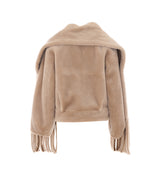 REVERSIBLE FAUX FUR BOMBER