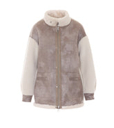 REVERSIBLE BARN FAUX FUR JACKET