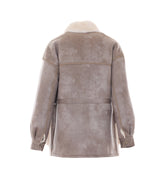 REVERSIBLE BARN FAUX FUR JACKET