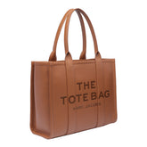 THE LEATHER LARGE TOTE BAG