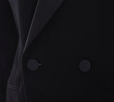 DOUBLE-BREASTED TUXEDO GRAIN DE POUDRE JACKET