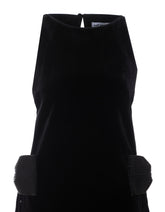 VELVET BOW MAXI DRESS