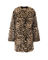 CAPPOTTO IN FAUX FUR LEOPARDATO