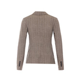 SLIM-FIT JACKET HERRINGBONE LIGHT FLEECE