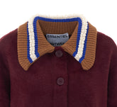 KAMORE CARDIGAN CON COLLETTO DECORATO