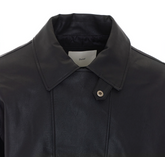 BLOUSON IN PELLE VINTAGE OVERSIZE