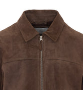 SUEDE LEATHER BLOUSON JACKET