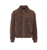 SUEDE LEATHER BLOUSON JACKET
