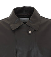FAUX LEATHER BOMBER