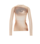 THE FACE PRINT LONG SLEEVES TOP