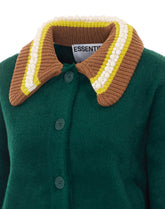 KAMORE CARDIGAN WITH DECORATED COLLAR