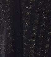 JACQUARD PIED-DE-POULE KNITTED CARDIGAN