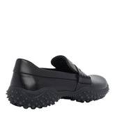 MIU MIU LOGO LEATHER LOAFERS