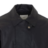FAUX LEATHER BOMBER