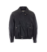 FAUX LEATHER BOMBER