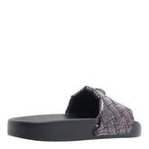 MEENA EAGLE GLITTER SLIDE SANDALS