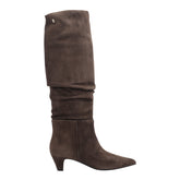 SUEDE PUMP BOOTS