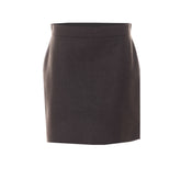 ACINOSO SHORT FELTED WOOL SKIRT