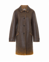SINGLE-BREASTED OVERCOAT IN DOUBLE WOOL AND MUTTON