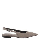 SUEDE FLAT SLINGBACK