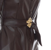 COATED FABRIC DRESS