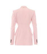 ADAMO BLAZER DOPPIOPETTO IN LANA NATURAL STRETCH