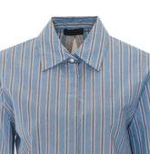 CAMICIA A RIGHE CON INSERTO IN PIZZO