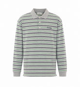 STRIPED LONG SLEEVES T-SHIRT WITH LOGO