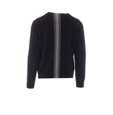 WOOL SWEATER WITH TONAL WEB TAPE